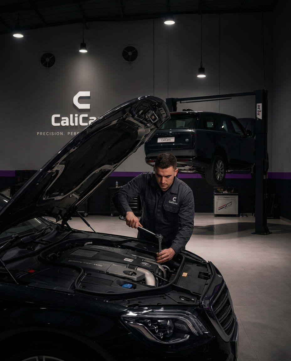 Calicars technician at work